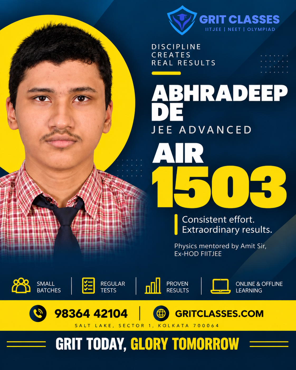 Abhradeep De - Result 2023