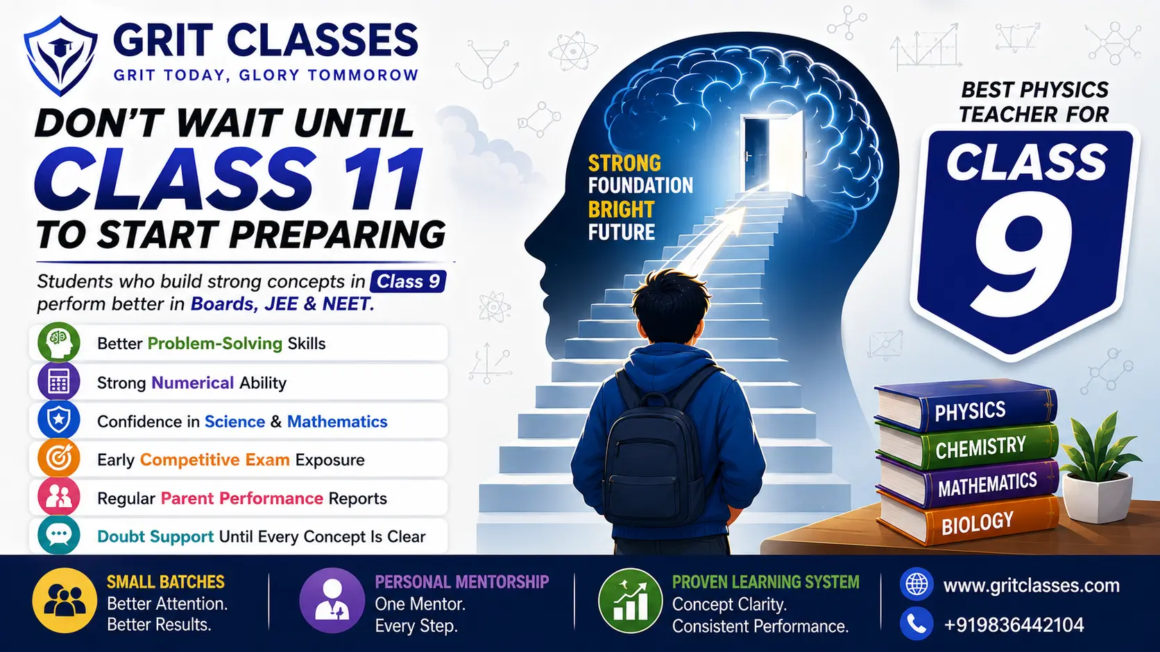 Don't wait until class 11  to start preparing